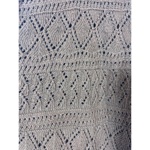 Vintage Sweater Medium Brown NEW Old Stock Open Knit Paul Harris USA - Picture 5 of 11